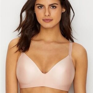 Vanity Fair Nearly Invisible Full Coverage Wirefree Bra 36DD pink 72200